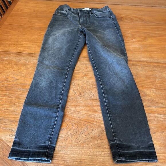 Good American faded distressed black skinny jeans - Picture 1 of 11